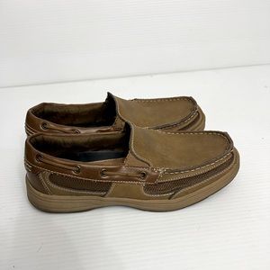 Magellan Outdoors Leather Boat Shoes Men's Size 8D Brown